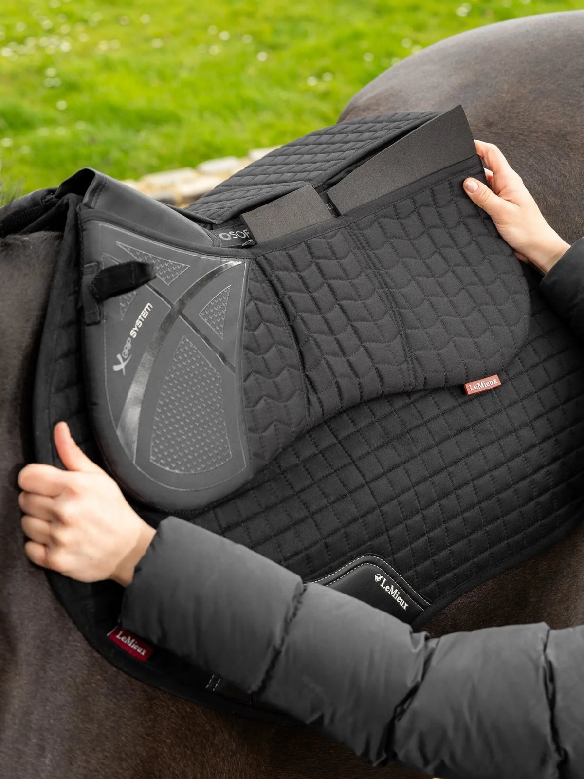 LeMieux ProSorb Plain 3 Pocket Quilted Half Pad - Nags Essentials