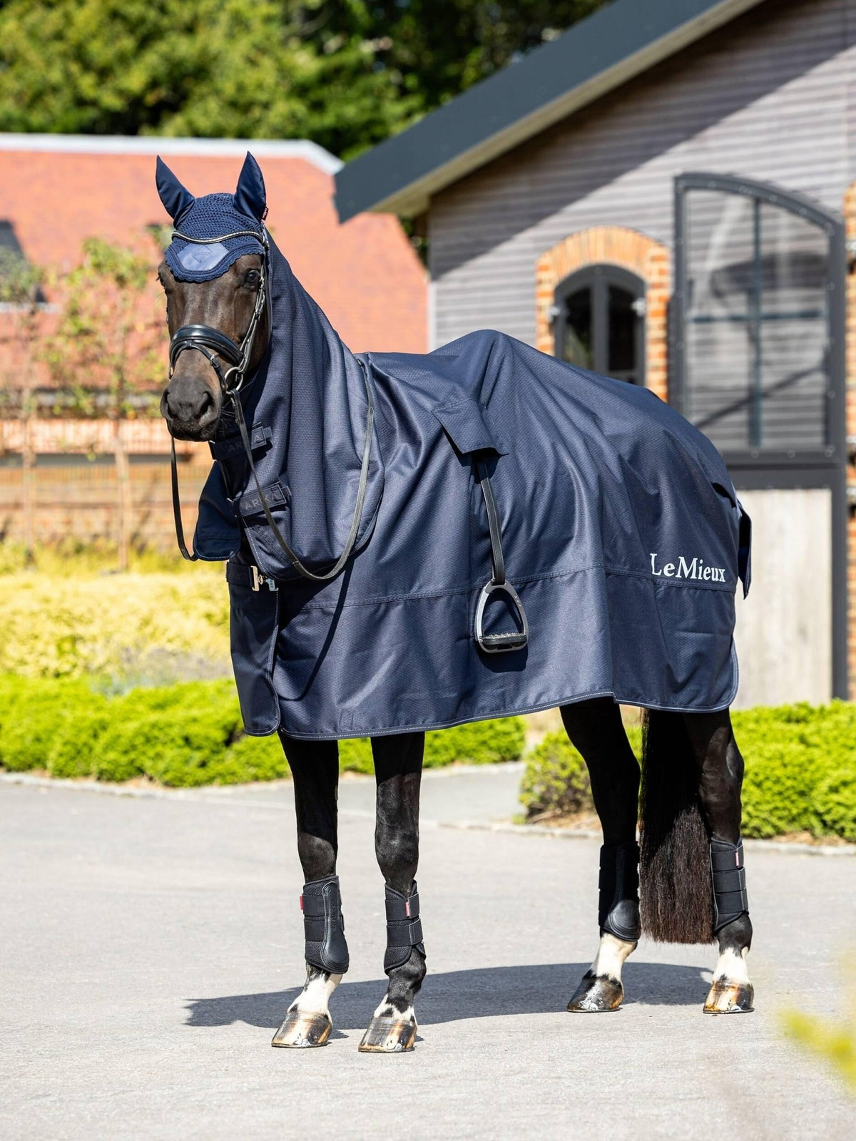 LeMieux Ride On Rain Sheet - Navy - Nags Essentials