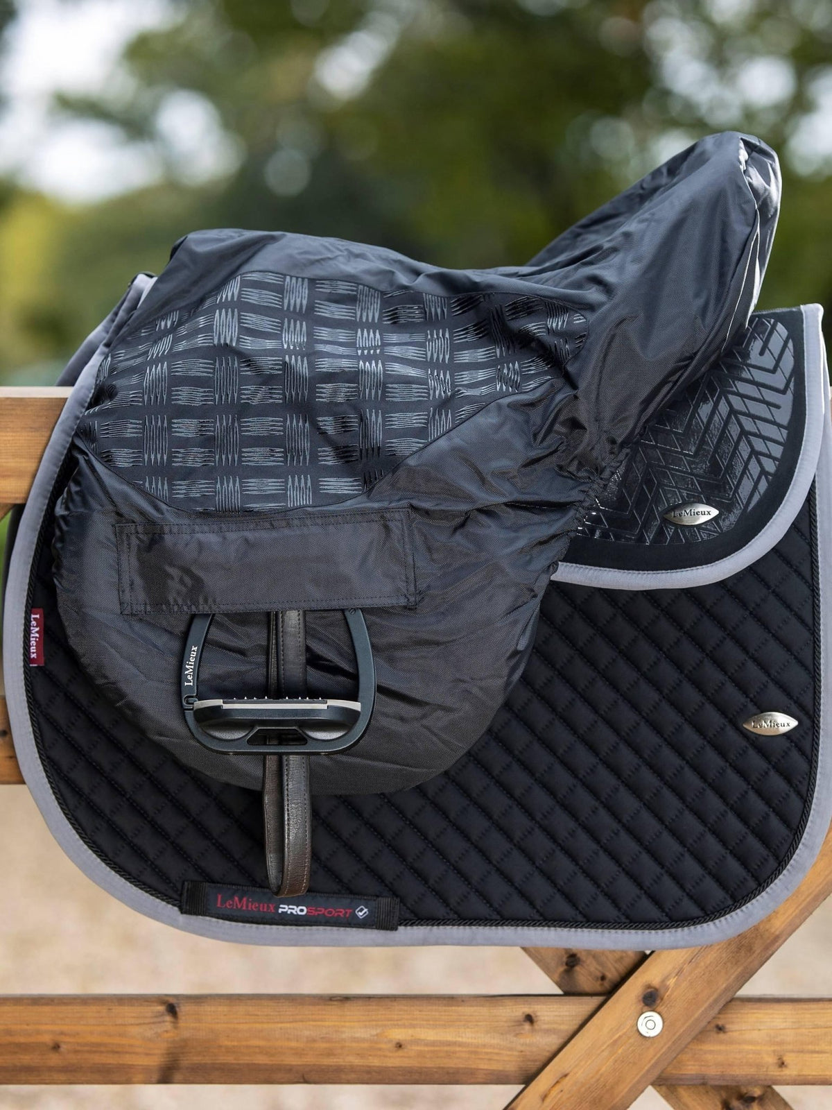 LeMieux Ride On Saddle Cover GP - Black - Nags Essentials