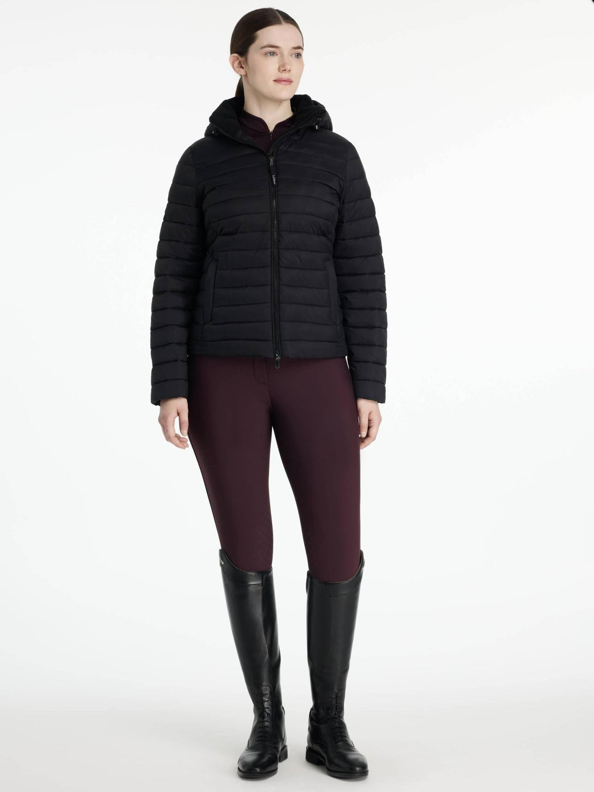 Lemieux Rose Hooded Puffer Jacket Black - Nags Essentials