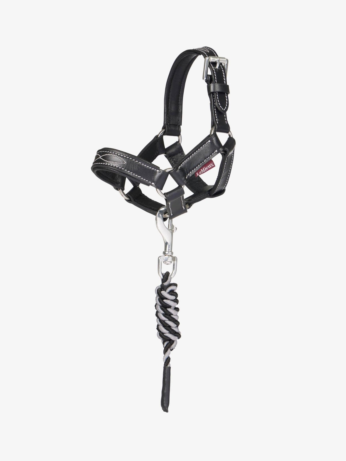 Lemieux Toy Pony Leather Headcollar &amp; Leadrope - Black - Nags Essentials