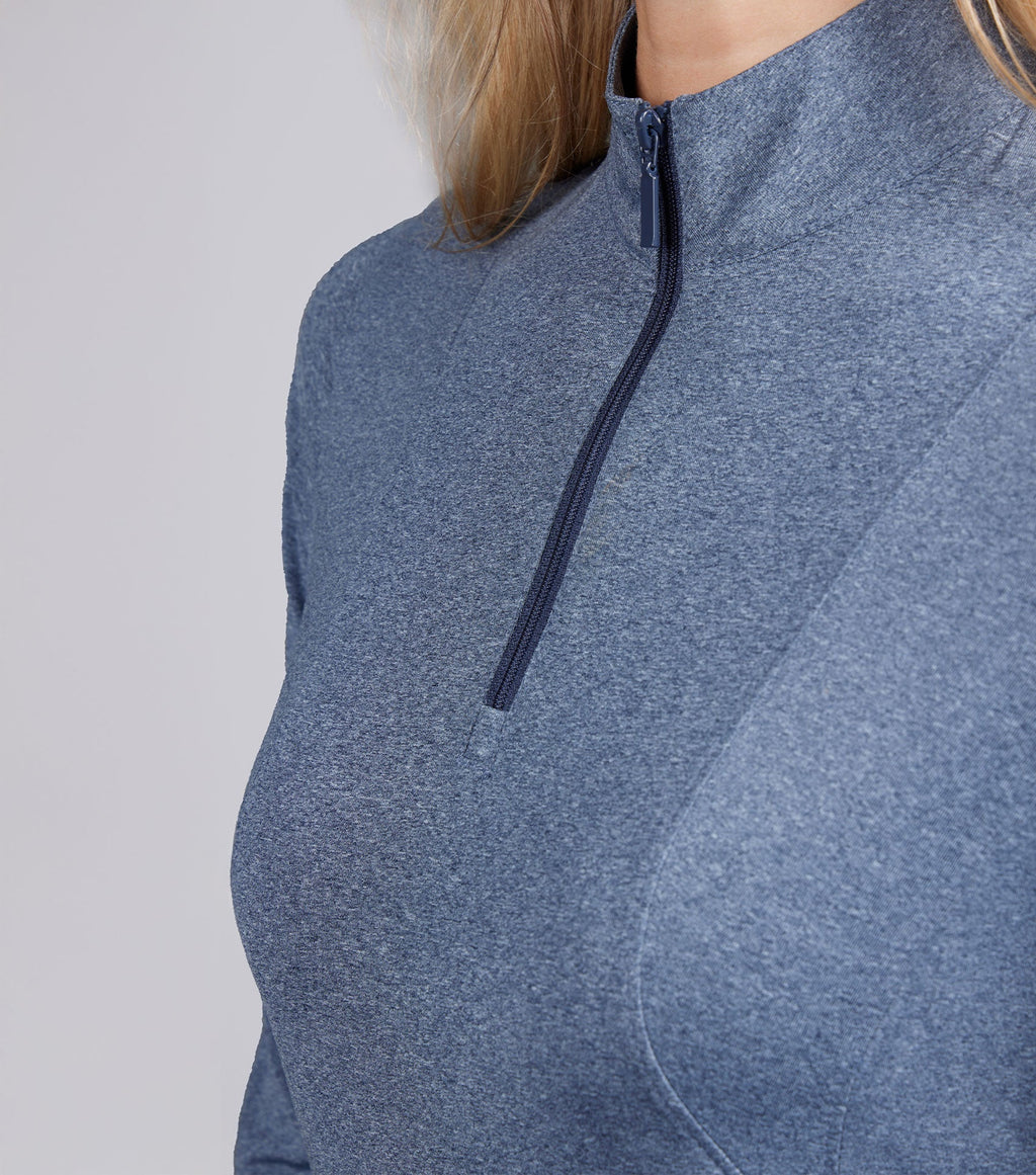 Premier Equine Leora Womens Long Sleeve Base Layer - Blue