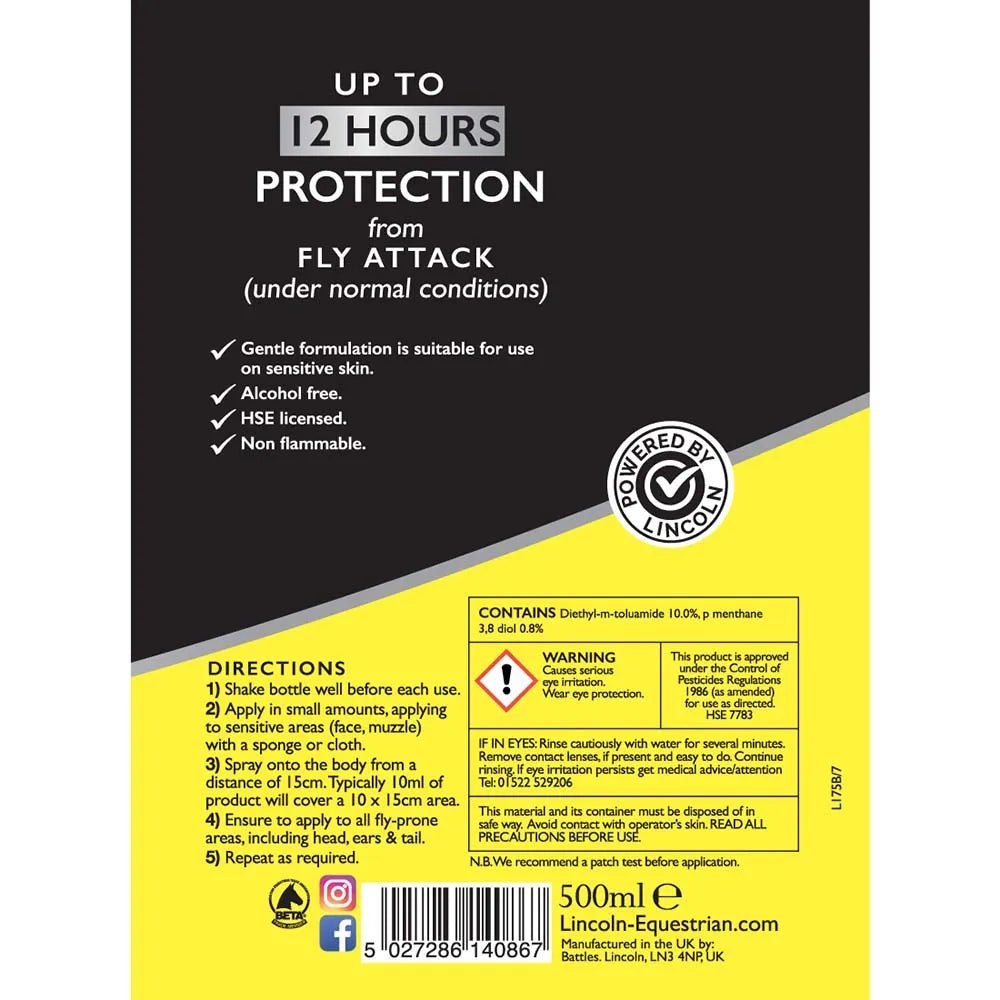 Lincoln Water Based Fly Repellent - Nags Essentials