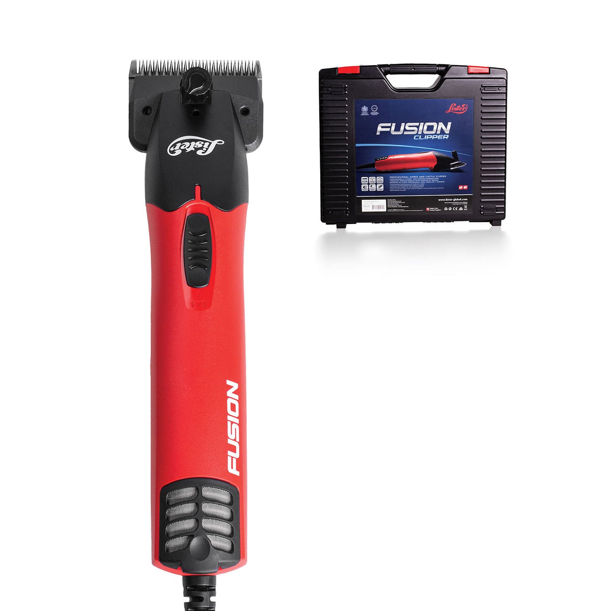 Lister Fusion Equine Clipper Kit Red - Nags Essentials
