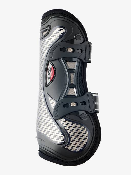 Lemieux EXO Flex Tendon Boots - Black/Silver