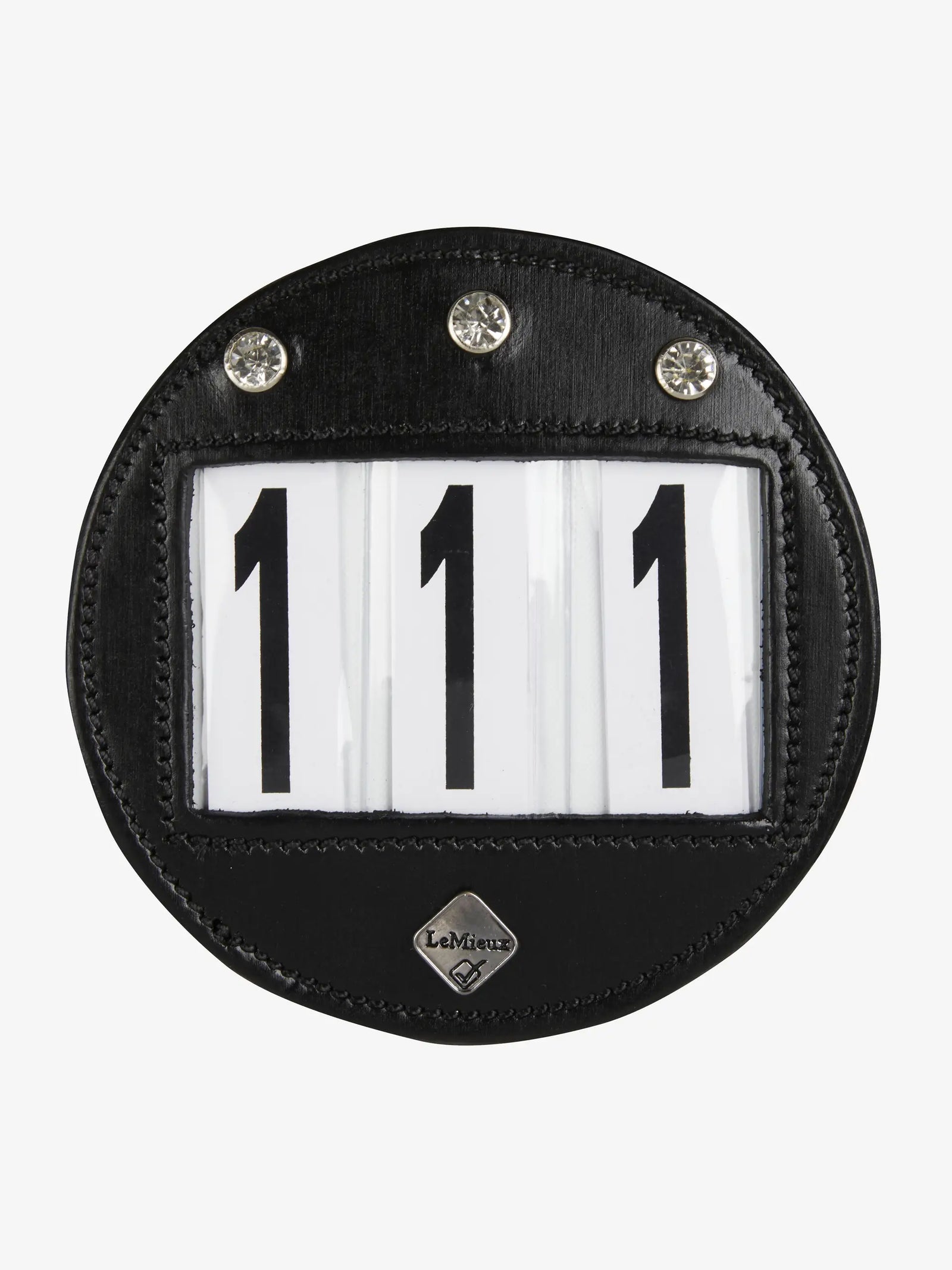 LeMieux Bridle Number Holder Diamante - Black