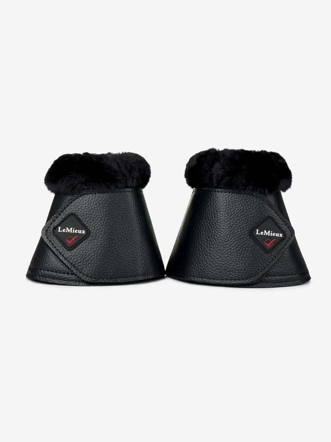 LeMieux Fleece Leather WrapRound Over Reach Boots