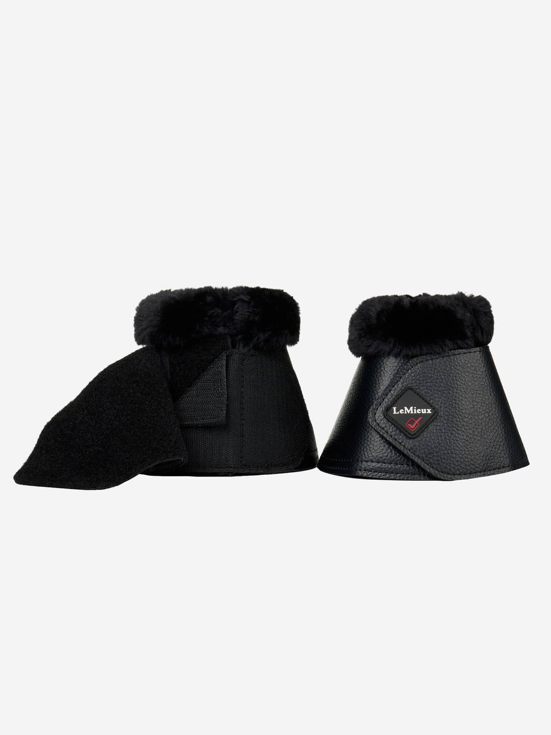 LeMieux Fleece Leather WrapRound Over Reach Boots