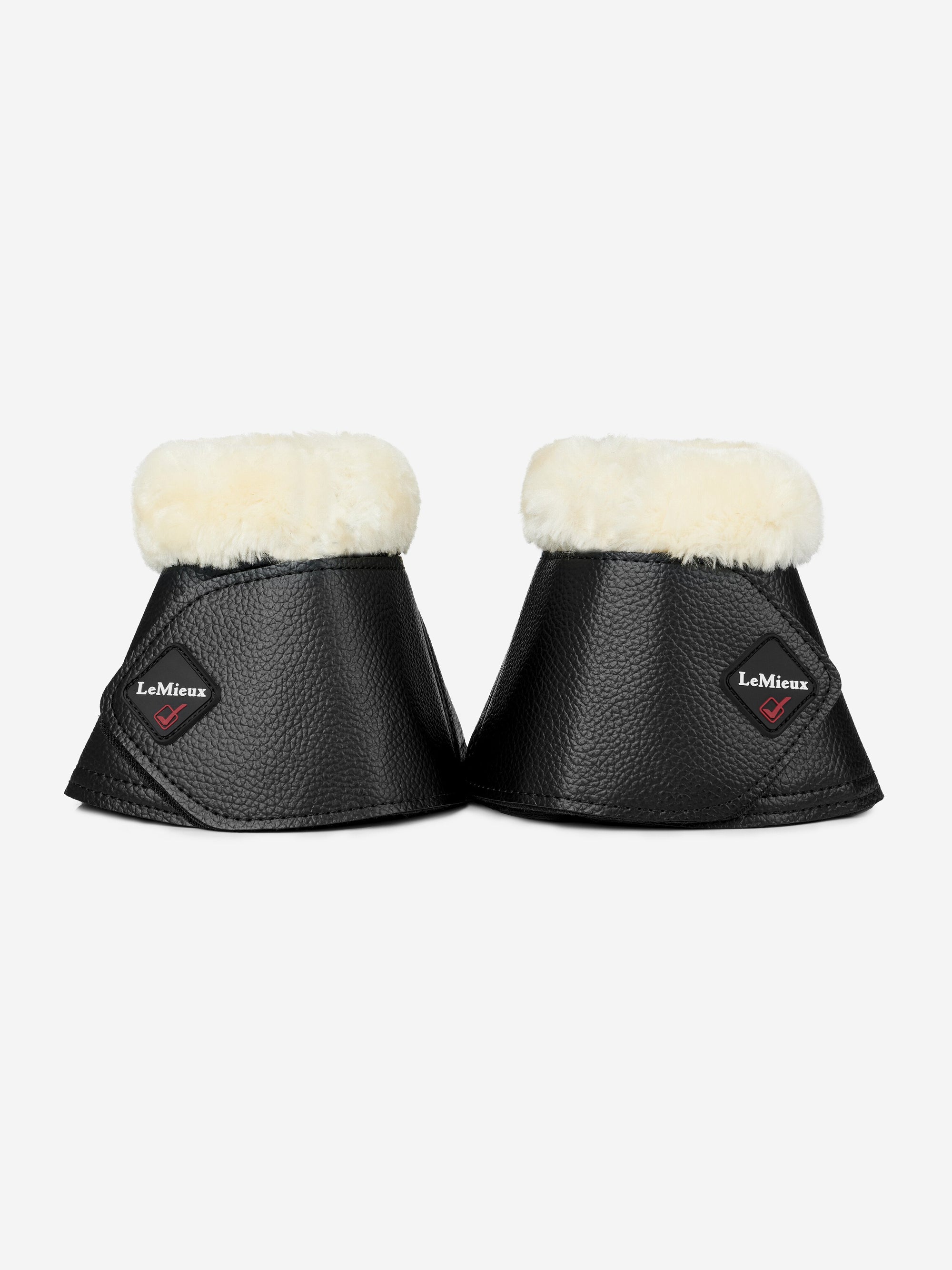 LeMieux Fleece Leather WrapRound Over Reach Boots