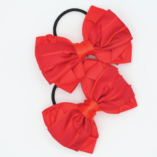 Luxury Red Show Bow Ribbons - Pair - Nags Essentials