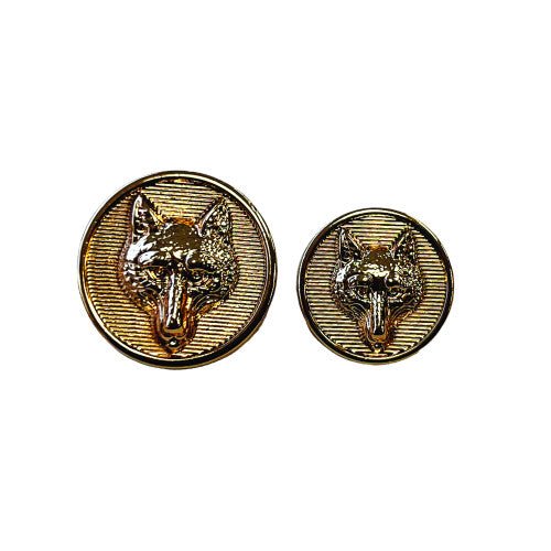 Metal Foxhead Buttons - Nags Essentials