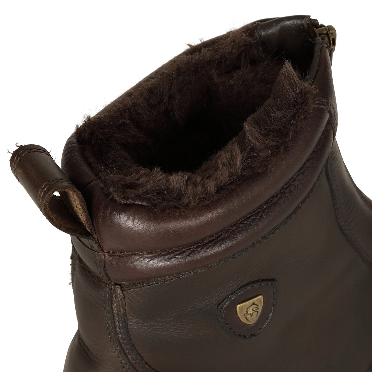 Moretta Atri Short Zip Country Boots - Brown - Nags Essentials