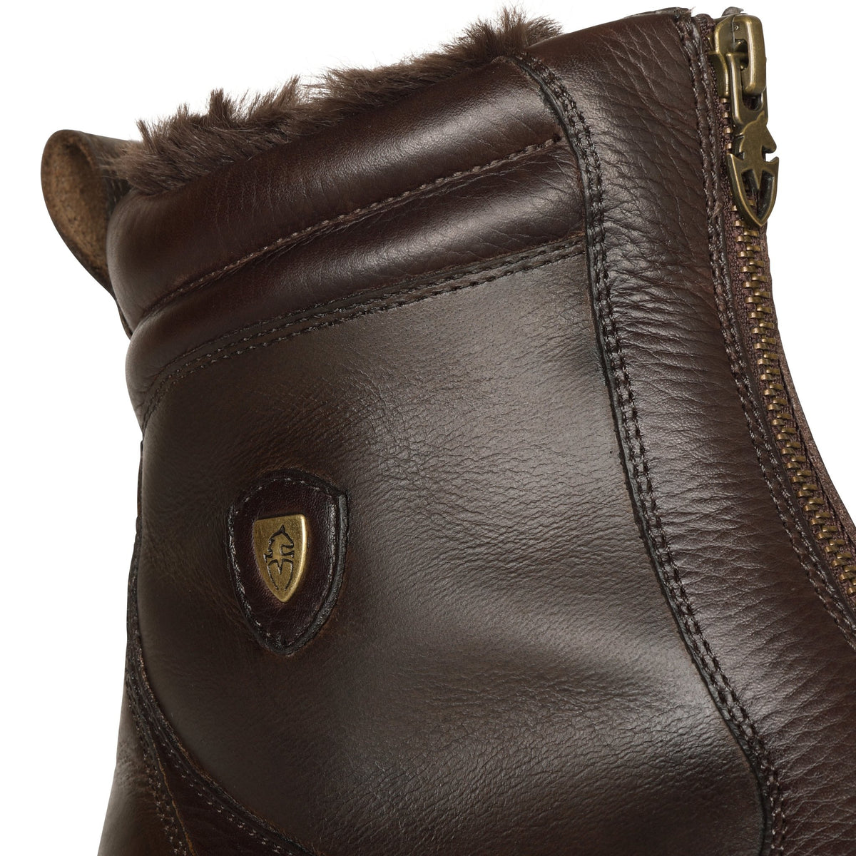 Moretta Atri Short Zip Country Boots - Brown - Nags Essentials