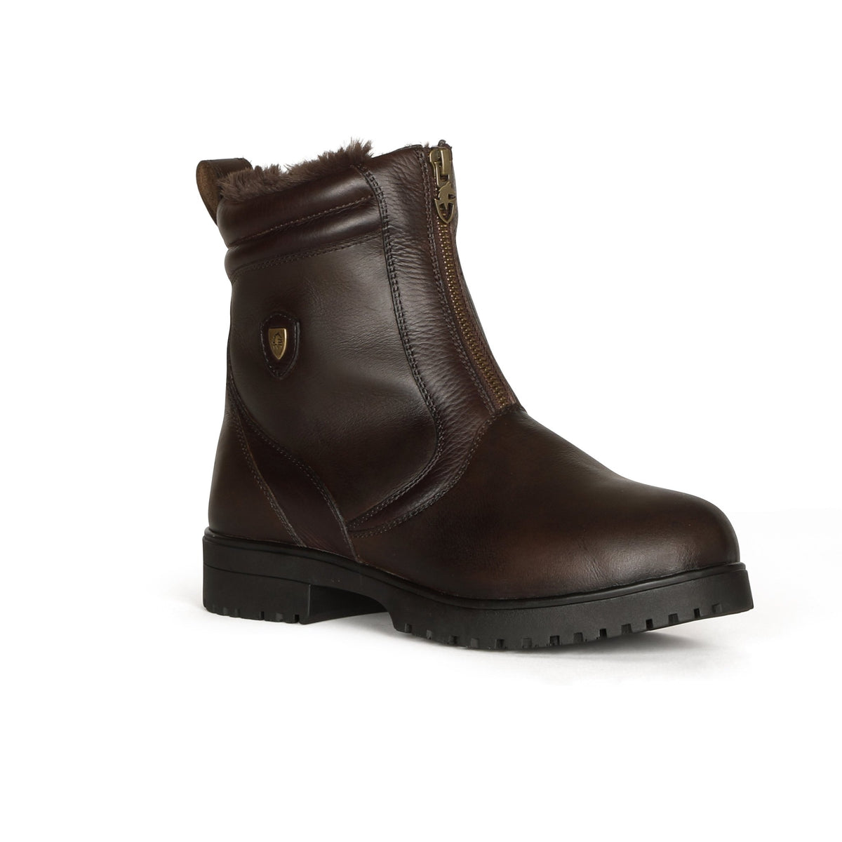 Moretta Atri Short Zip Country Boots - Brown - Nags Essentials