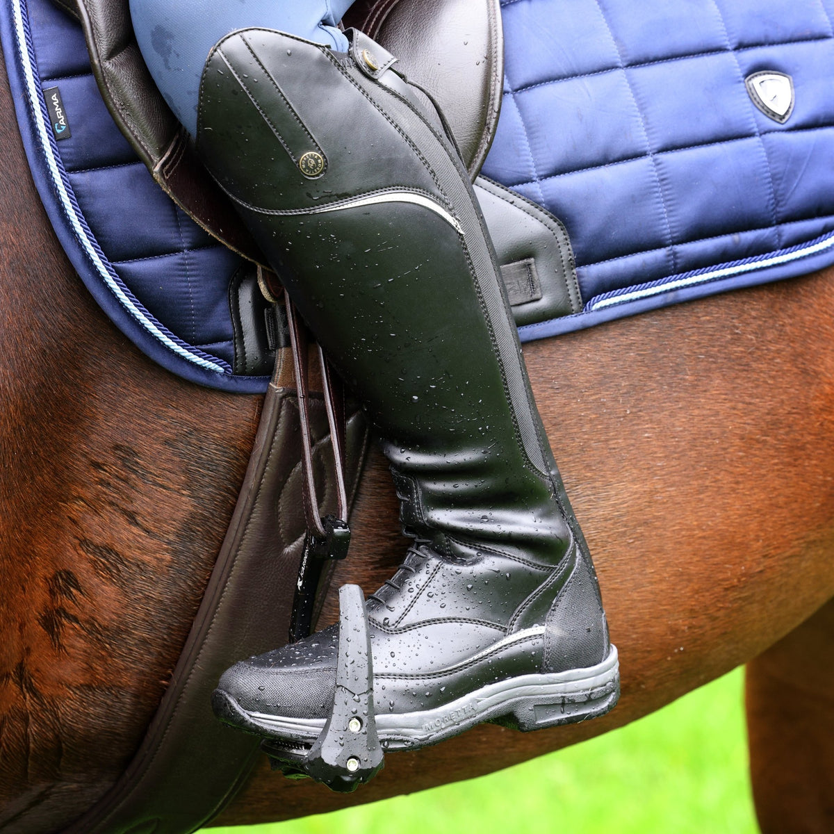 Moretta Azzurra XGRIP Long Riding Boots - Black - Nags Essentials