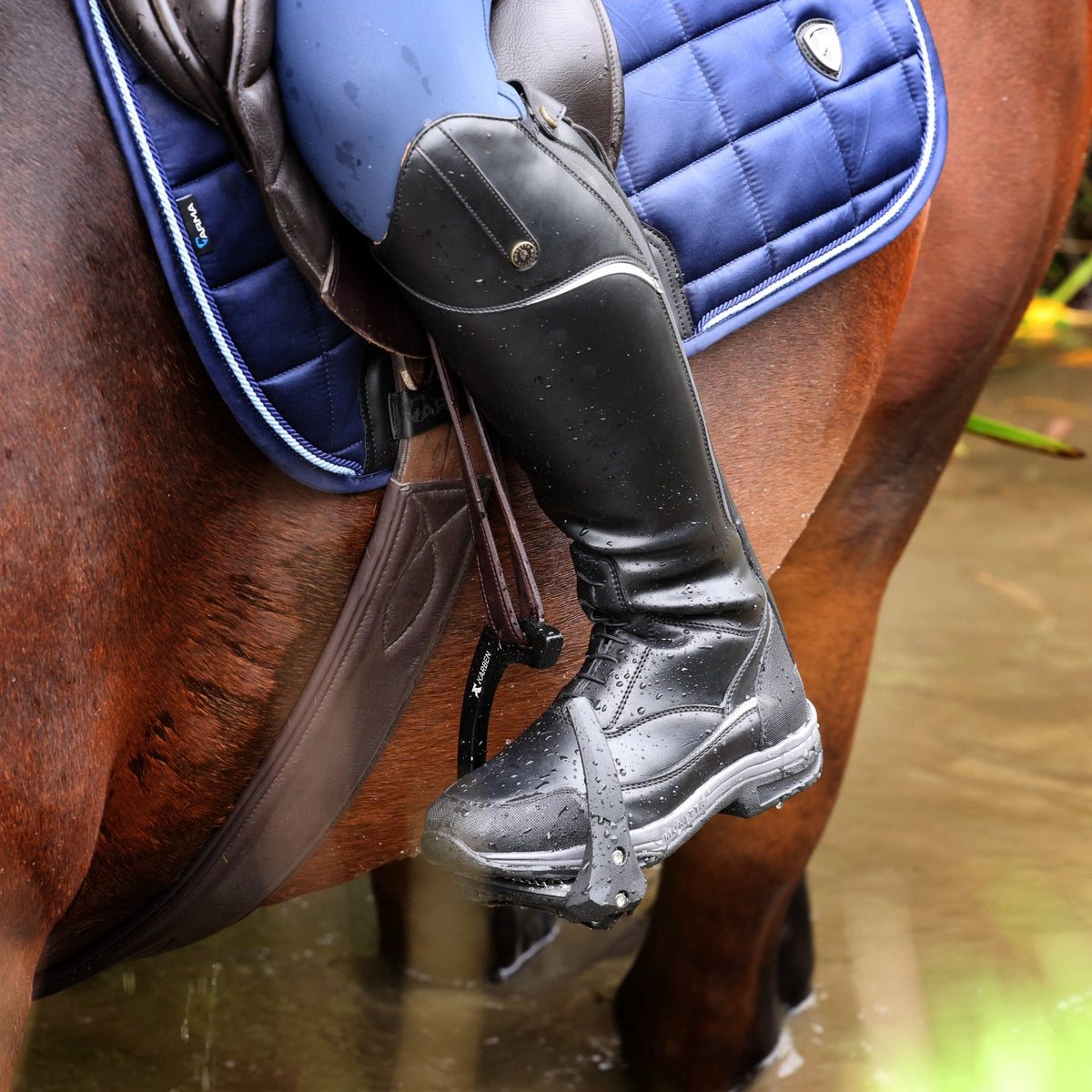 Moretta Azzurra XGRIP Long Riding Boots - Black - Nags Essentials