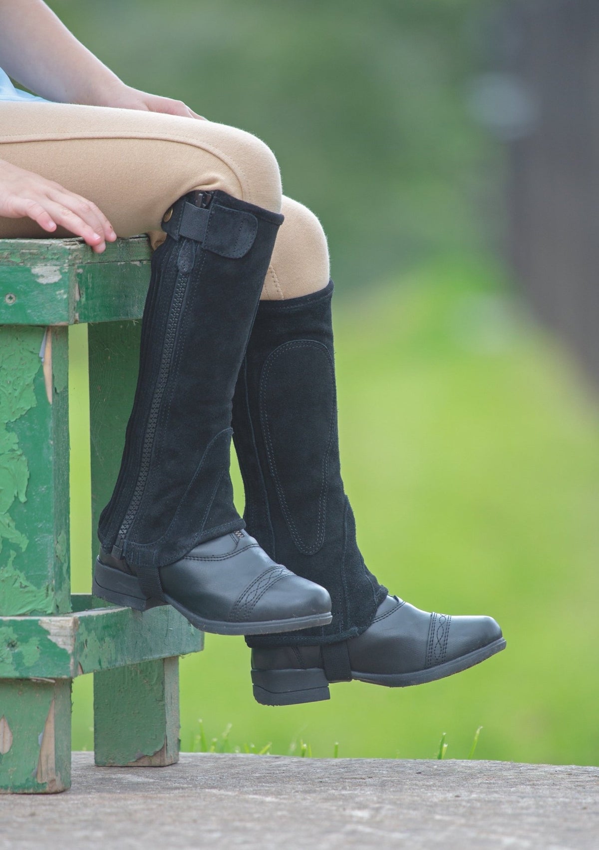 Moretta Suede Half Chaps - Childrens - Nags Essentials