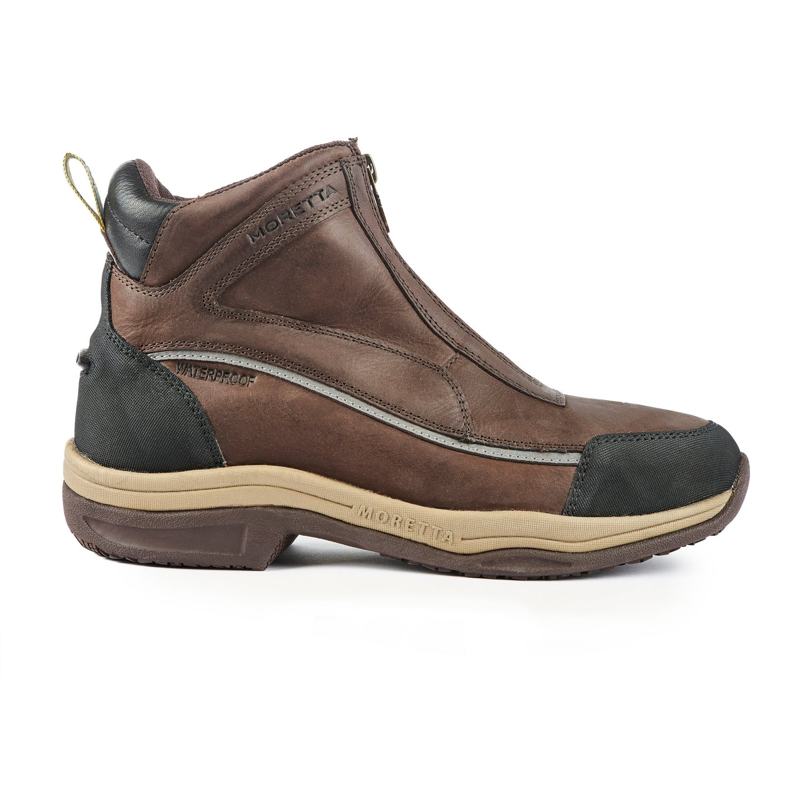 Moretta Vittoria Children's Front Zip XGRIP Boots - Brown - Nags Essentials