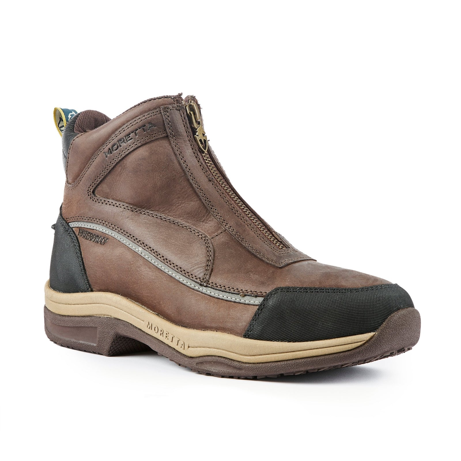 Moretta Vittoria Zip Front XGRIP Boots - Brown - Nags Essentials