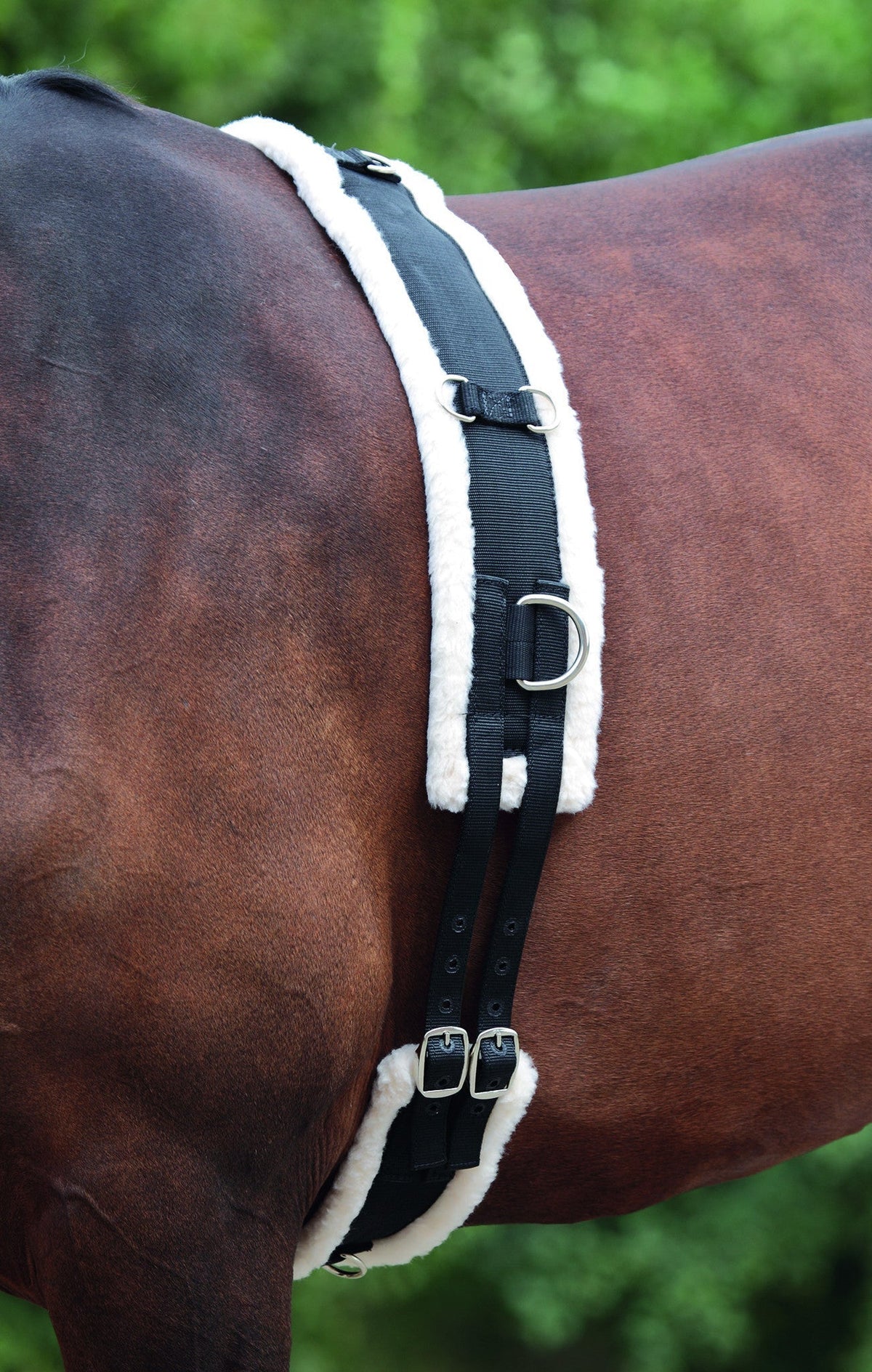Nylon Roller with Fleece Padding- Black - Nags Essentials