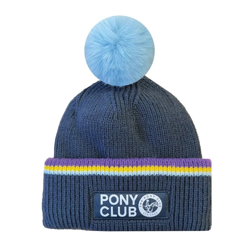 Official Junior Pony Club Recycled Knit Pom Hat - Nags Essentials