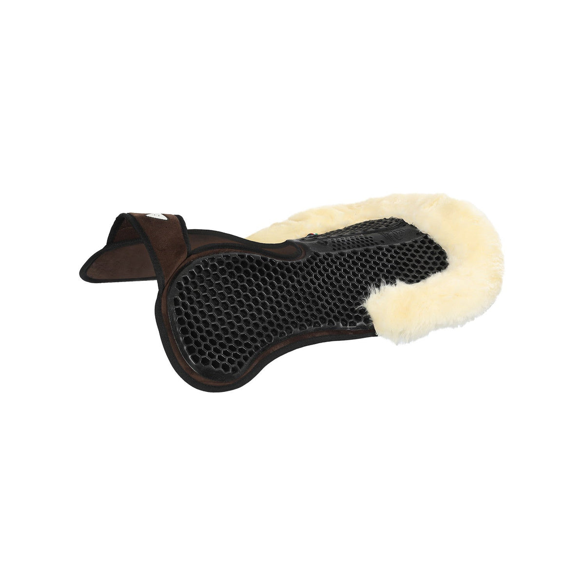 Pad SP WFS suede rear sheepskin Hexagonal gel flat - Nags Essentials