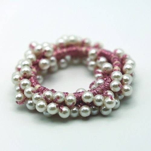 Pearl Beaded Scrunchie - Nags Essentials