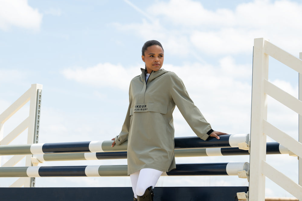 Pikeur Athleisure Rain Poncho - Light Moos