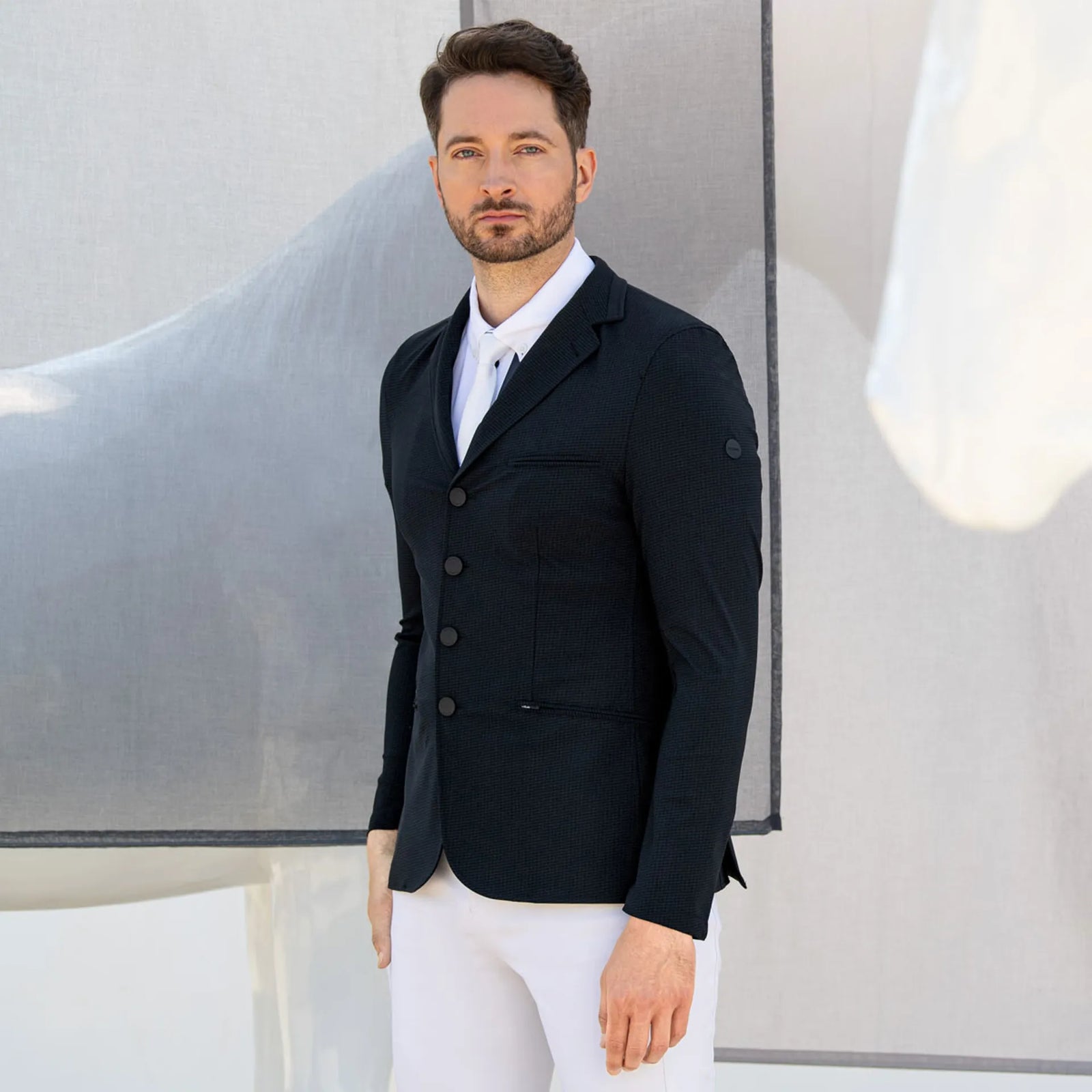 Pikeur Luis Mens Competition Jacket - Night Blue Check