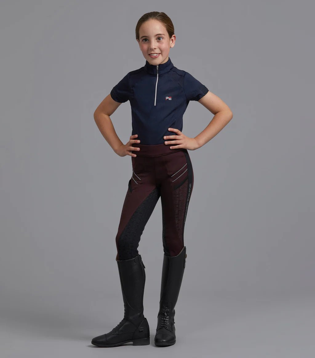 Premier Equine Astrid Girls Full Seat Gel Pull On Riding Tights - Nags Essentials