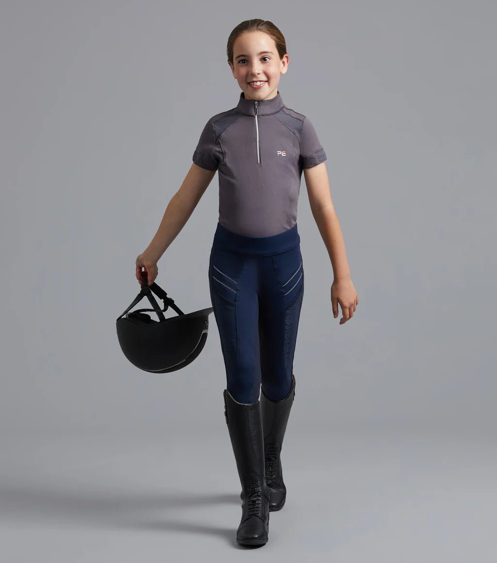 Premier Equine Astrid Girls Full Seat Gel Pull On Riding Tights - Nags Essentials