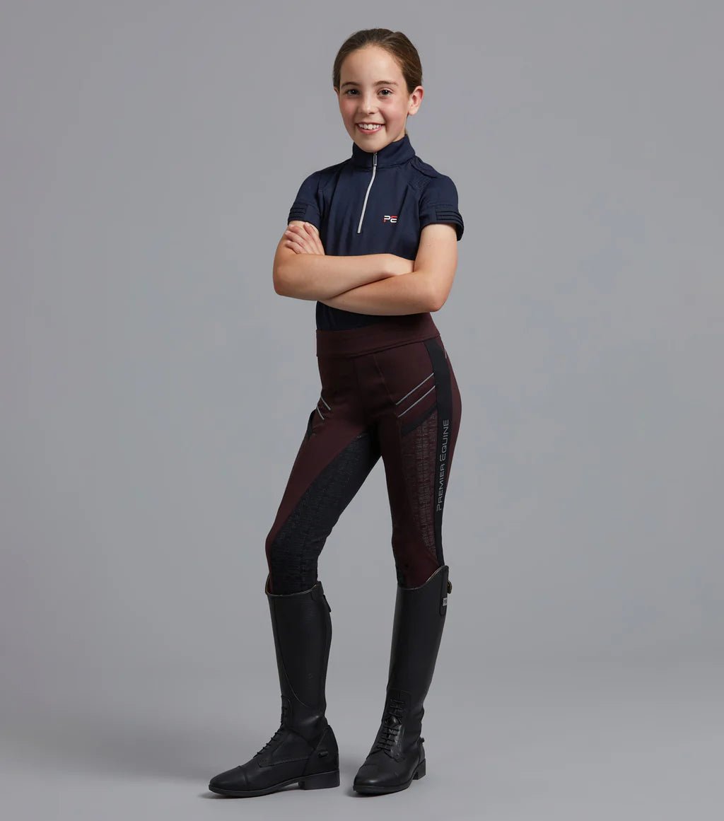 Premier Equine Astrid Girls Full Seat Gel Pull On Riding Tights - Nags Essentials