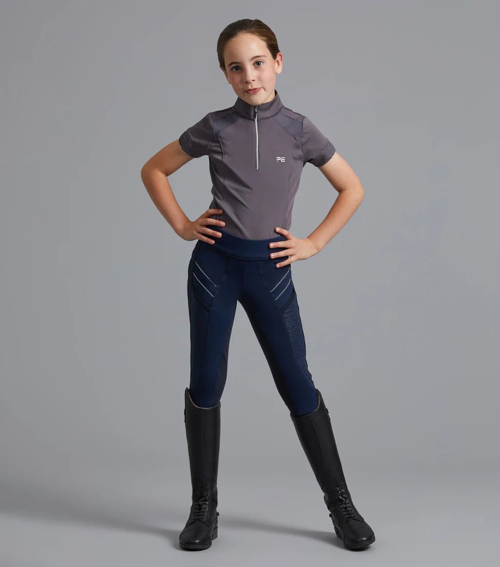 Premier Equine Astrid Girls Full Seat Gel Pull On Riding Tights - Nags Essentials