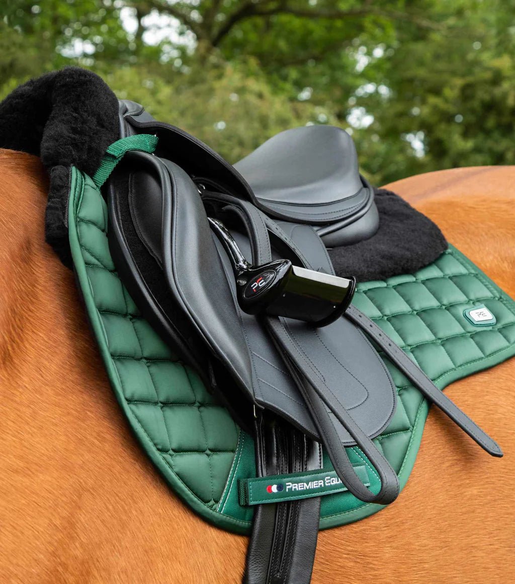 Premier Equine Atlantis Close Contact Satin Wool GP/Jump Square - Nags Essentials