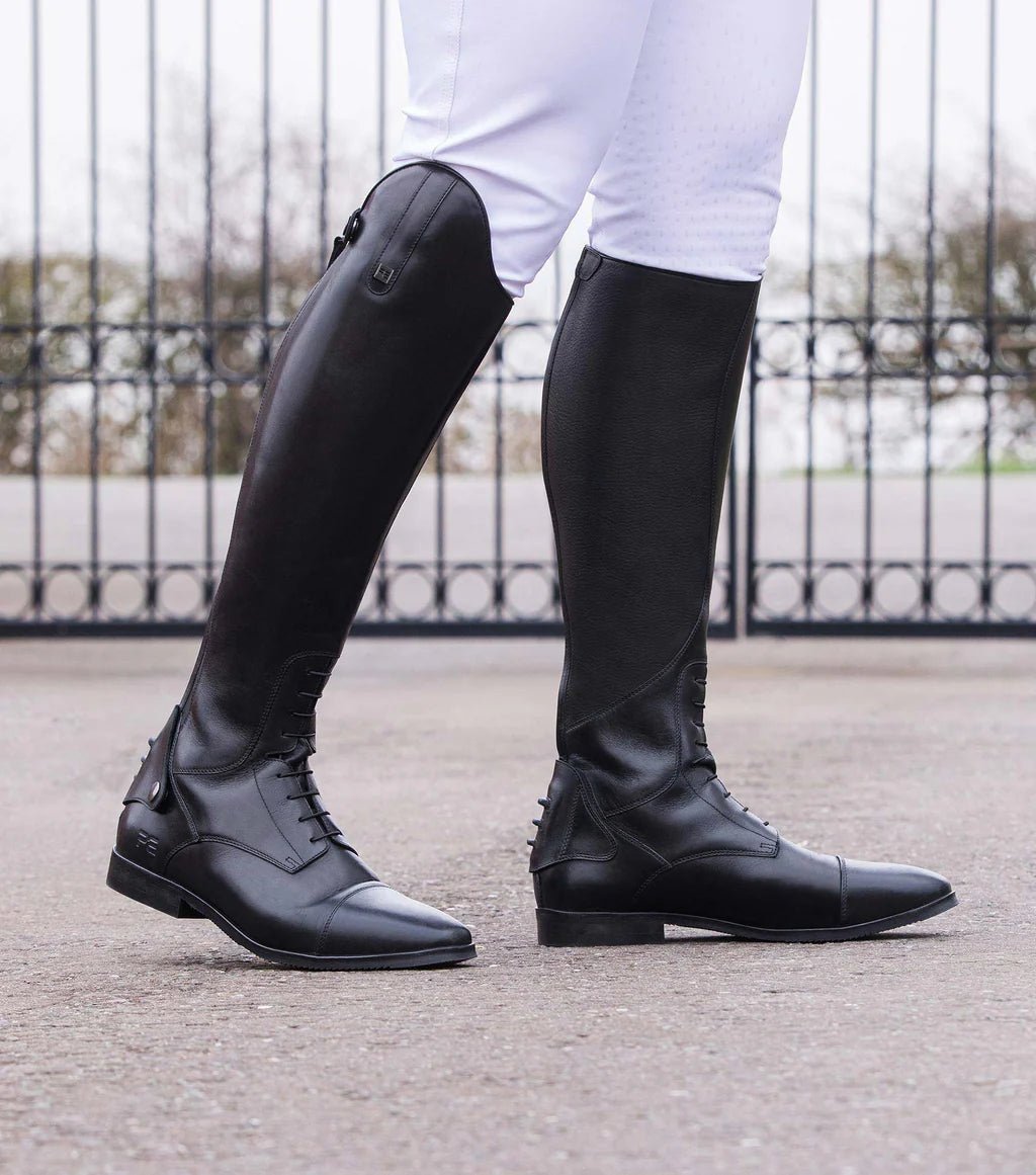 Premier Equine Botero Mens Tall Leather Field Boot - Black - Nags Essentials