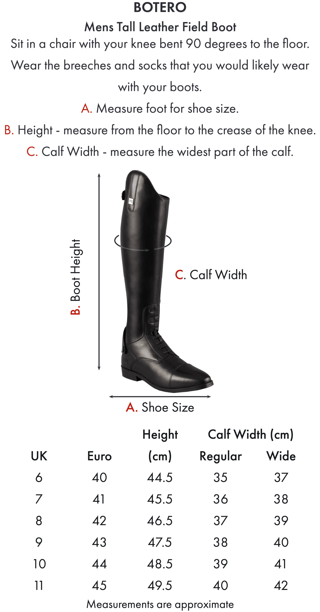 Premier Equine Botero Mens Tall Leather Field Boot - Black - Nags Essentials