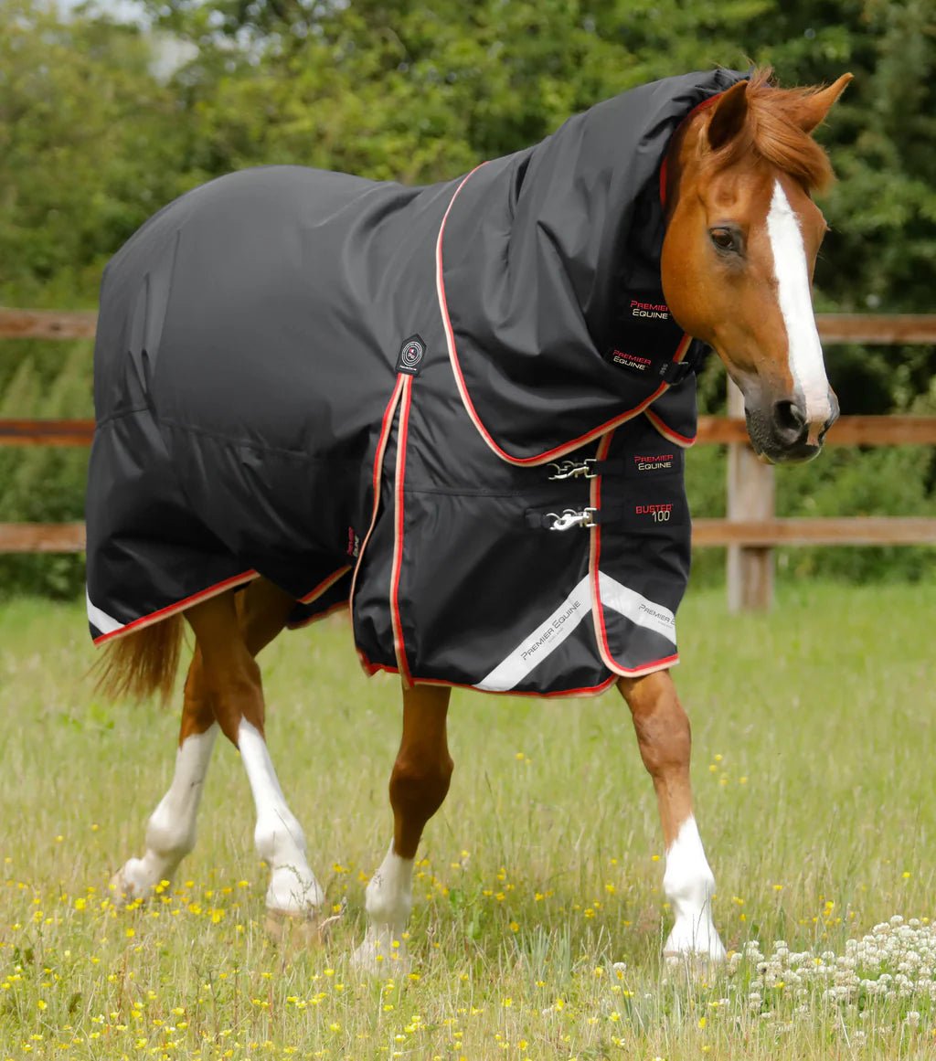 Premier Equine Buster 100g Turnout Rug with Snug-Fit Neck Cover - Nags Essentials