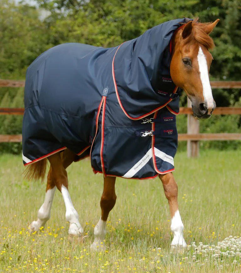 Premier Equine Buster 100g Turnout Rug with Snug-Fit Neck Cover - Nags Essentials