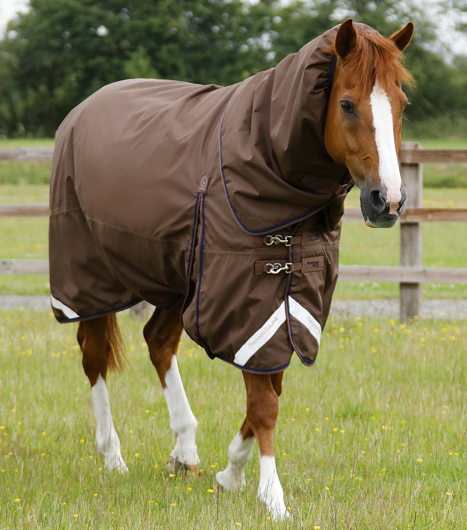 Premier Equine Buster 400g Turnout Rug with Snug-Fit Neck Cover - Nags Essentials