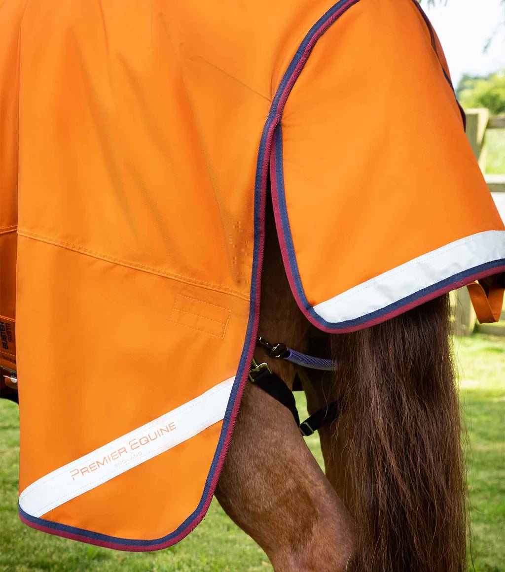 Premier Equine Buster Storm 200g Combo Turnout Rug with Classic Neck Cover - Burnt Orange - Nags Essentials