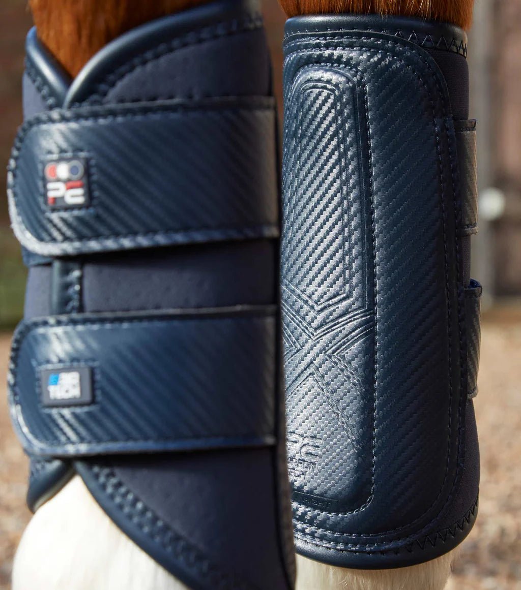 Premier Equine Carbon Air Tech Double Locking Brushing Boots - Nags Essentials