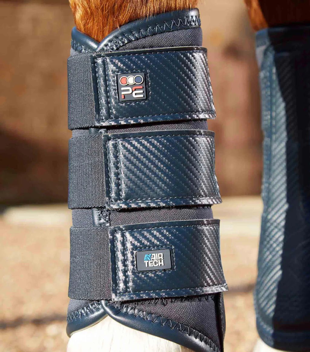 Premier Equine Carbon Air Tech Single Locking Brushing Boots - Nags Essentials