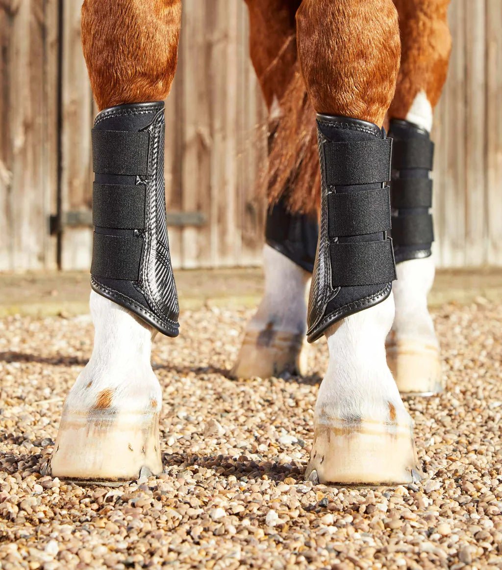 Premier Equine Carbon Air Tech Single Locking Brushing Boots - Nags Essentials