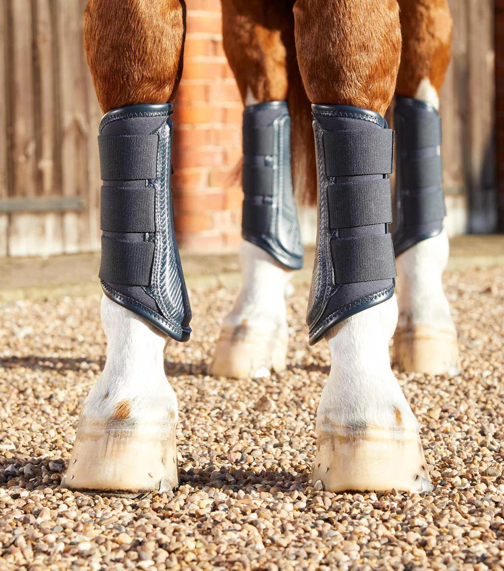Premier Equine Carbon Air Tech Single Locking Brushing Boots - Nags Essentials