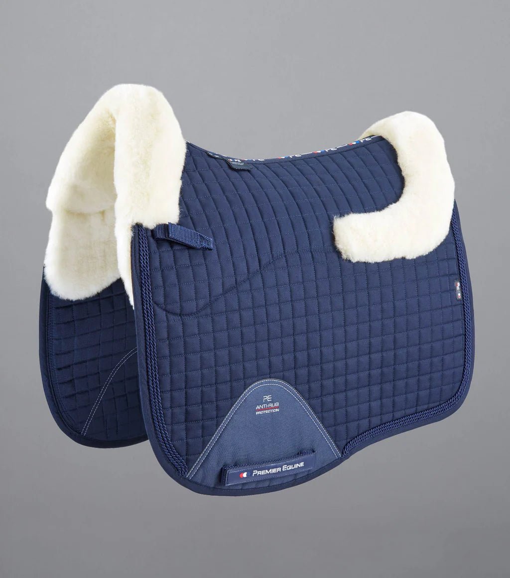 Premier Equine Close Contact Merino Wool European Saddlepad Dressage Square - Nags Essentials