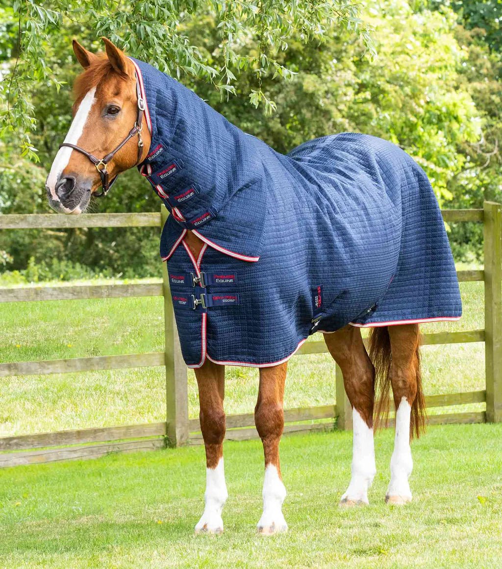 Premier Equine Combo Dry-Tech Horse Cooler Rug - Navy - Nags Essentials
