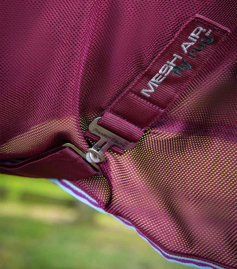Premier Equine Combo Mesh Air Fly Rug with Surcingles - Wine - Nags Essentials