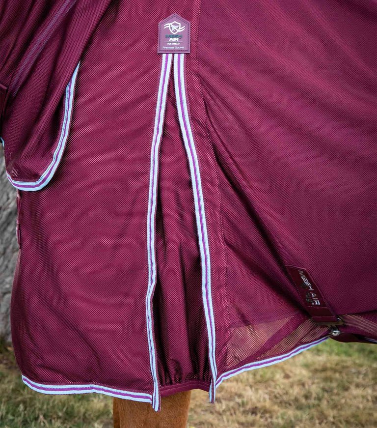 Premier Equine Combo Mesh Air Fly Rug with Surcingles - Wine - Nags Essentials