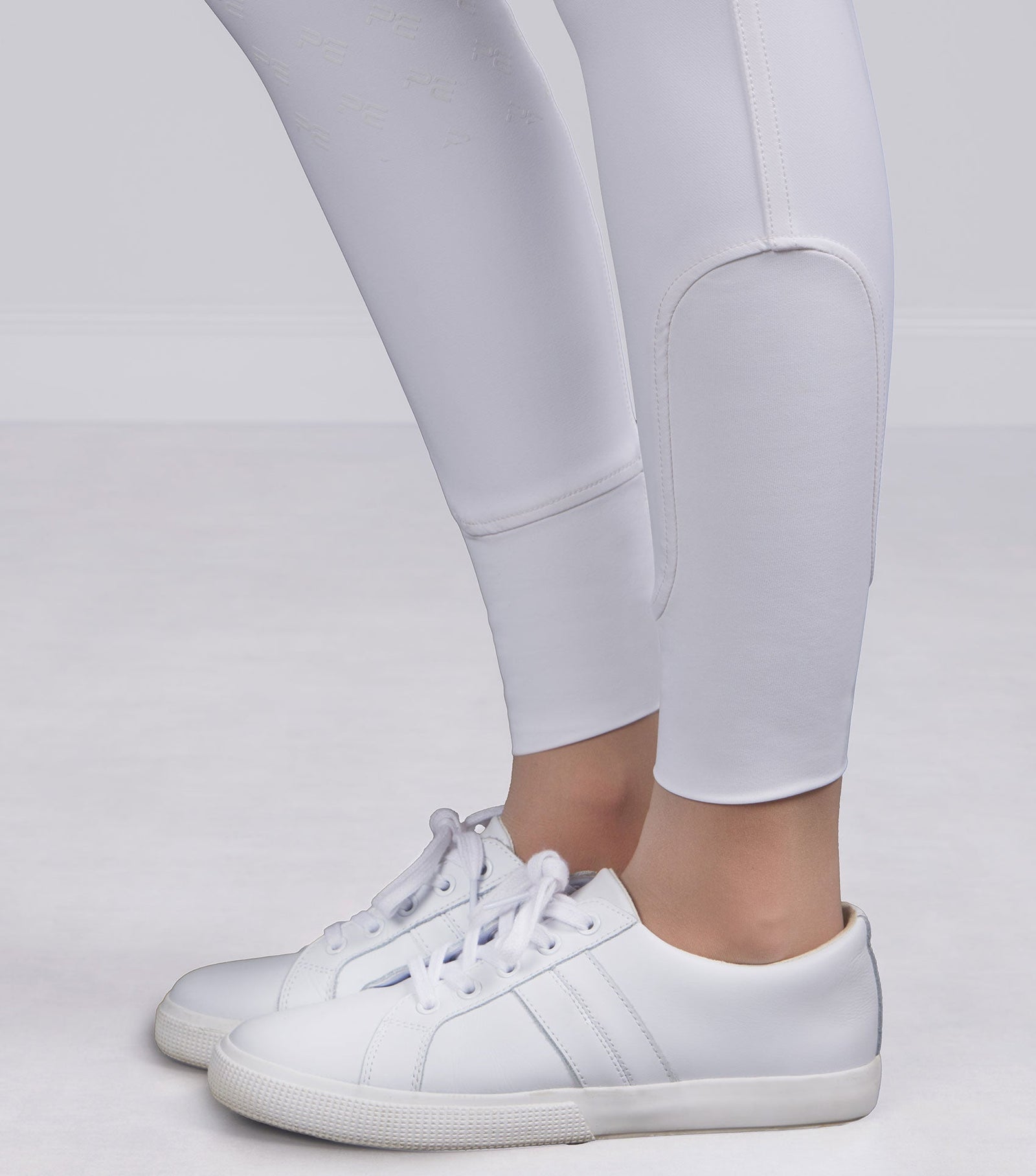 Premier Equine Cristalli Gel Full Seat Riding Breeches - White - Nags Essentials