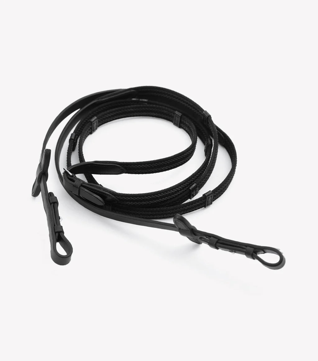 Premier Equine Domenico Web & Rubber Grip Reins - Nags Essentials